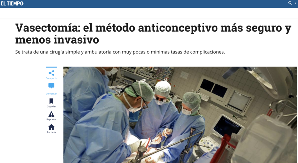 Vasectomía: el método anticonceptivo más seguro y menos invasivo