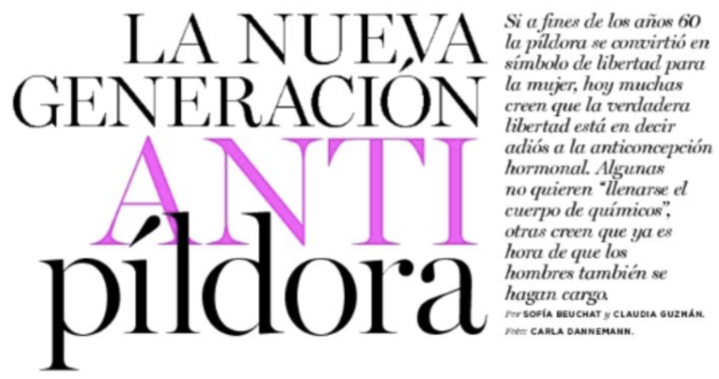 La nueva generación anti píldora